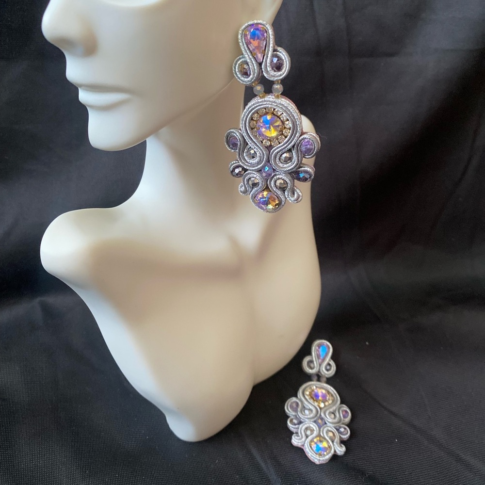 Elegant SilverStatement Earrings